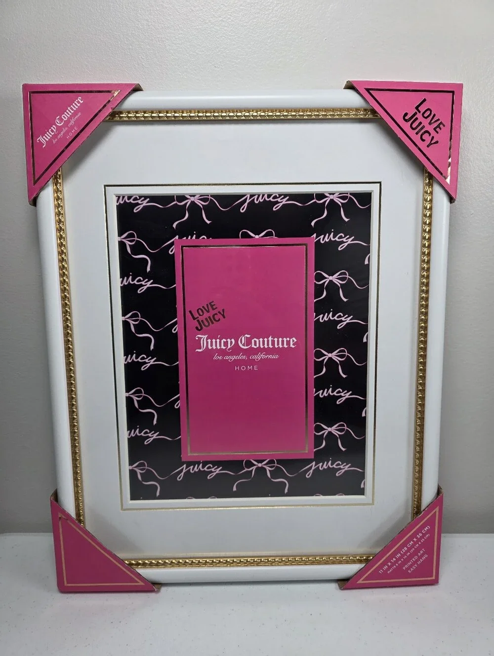NWOT Juicy Couture White Frame with Pink & Gold Accents - Pick 1